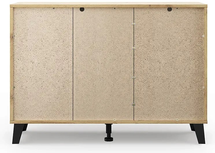 Nowoczesna komoda z szafką i szufladami dąb artisan - Bilgo 3X