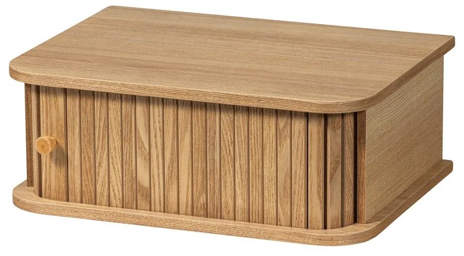 Wisząca szafka nocna w dekorze sosny w naturalnym kolorze Jena – WOOOD