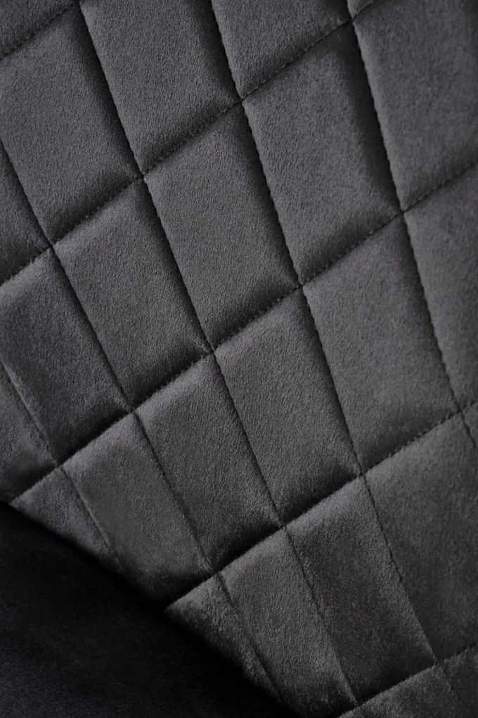 Krzesło tapicerowane K577 VELVET czarne HALMAR