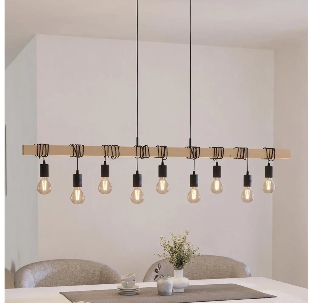 Eglo 44099 - Żyrandol na lince TOWNSHEND 9xE27/60W/230V
