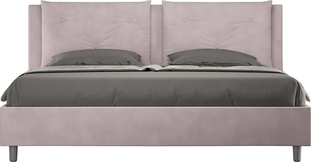 Łóżko bez stelaża tapicerowane 180x210 microfibra Kolor lawendy Appia