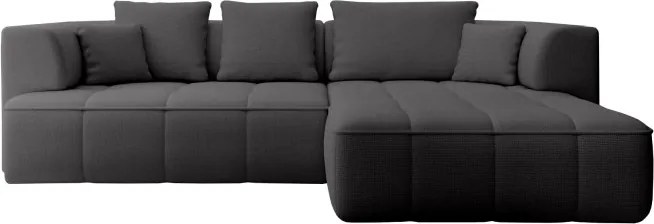 Narożnik ALBIO S Prawostronny z elektryczną regulacją siedziska, funkcja spania, wolnostojący w tkaninie EDEN 20 WERSAL