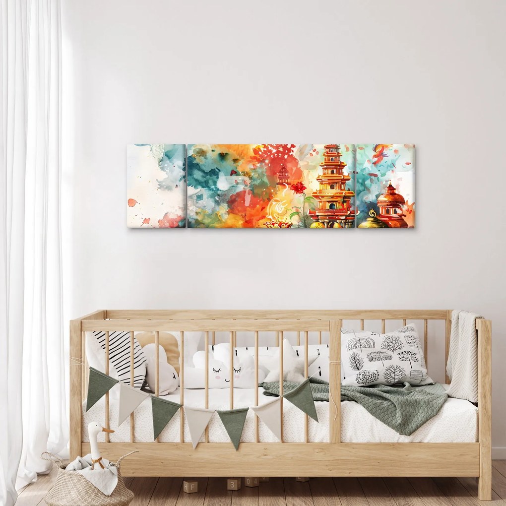 Obraz - Ilustracja akwarelowa (170x50 cm)