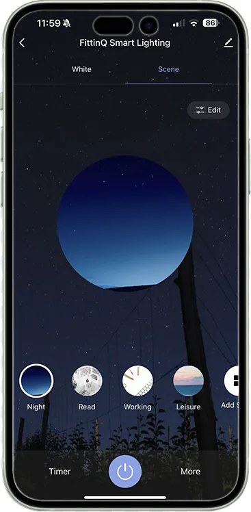 Inteligentna lampa ścienna czarna 24 cm w tym 2 Wi-Fi G9 - Otan