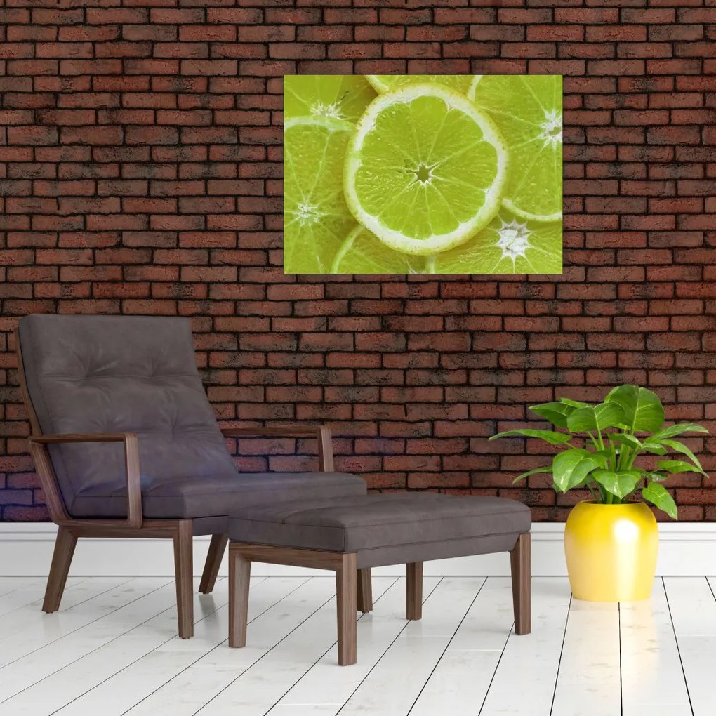 Obraz - pokrojone cytryny (70x50 cm)