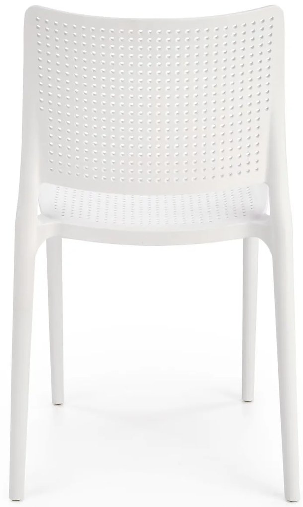 Krzesło sztaplowane białe z polipropylenu K514