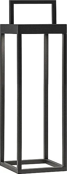 Latarnia solarna Soon, antracytowa, dioda LED 2,2 W, zasilana bateryjnie, IP54, wysokość 32,5 cm