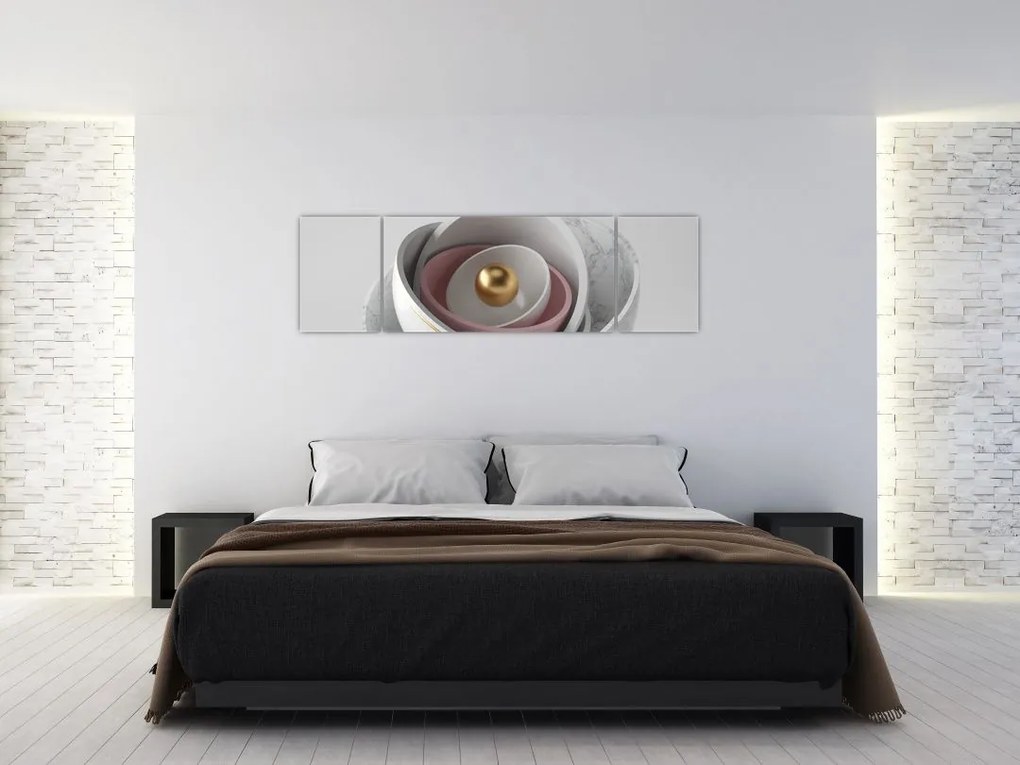 Obraz - Złota perła (170x50 cm)