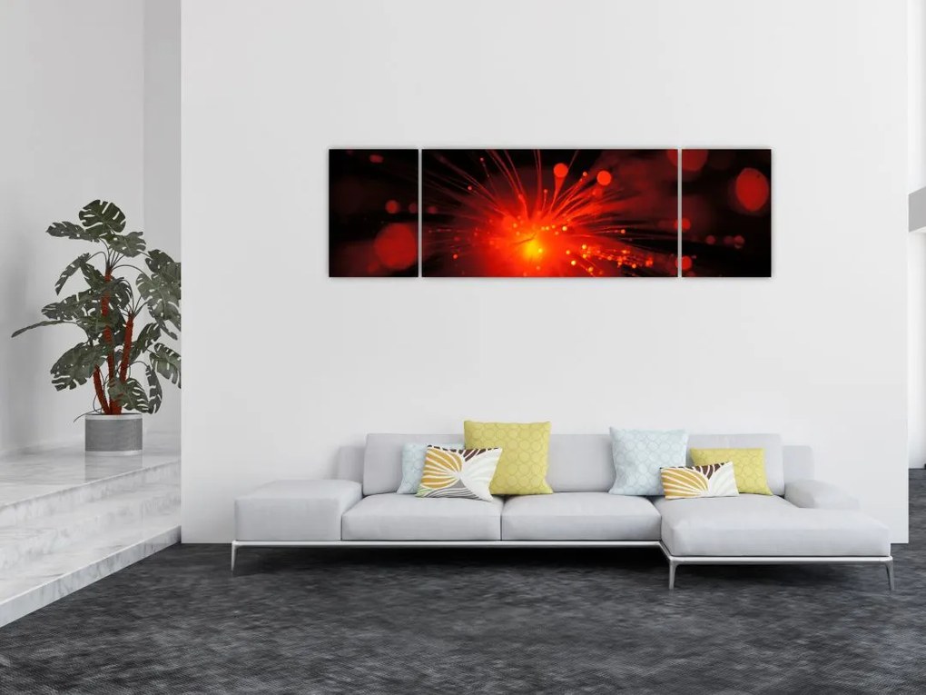 Obraz błyszczącej abstrakcji (170x50 cm)