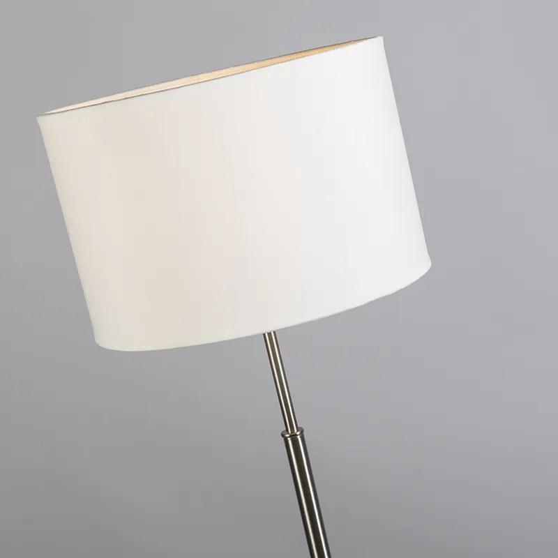 Nowoczesna lampa stojąca biała okrągła - VT 1 Nowoczesny Oswietlenie wewnetrzne