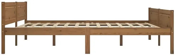 Podwójne sosnowe łóżko miodowy brąz 180x200 W6-N97