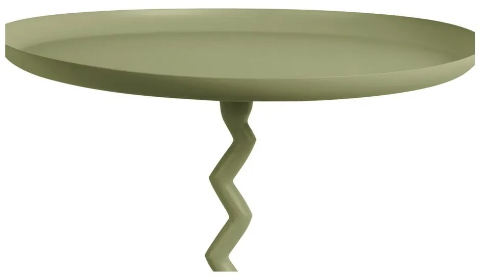 Metalowy okrągły stolik ø 40 cm Zig Zag – Leitmotiv