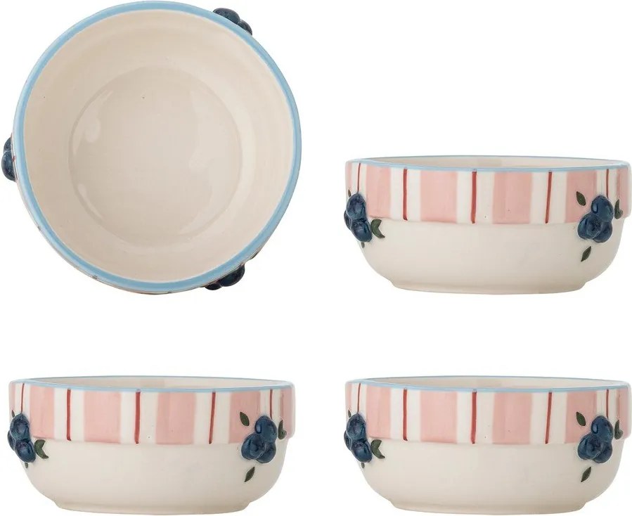 Różowo-kremowe ceramiczne miski na zupę zestaw 4 szt. 295 ml Carry – Bloomingville