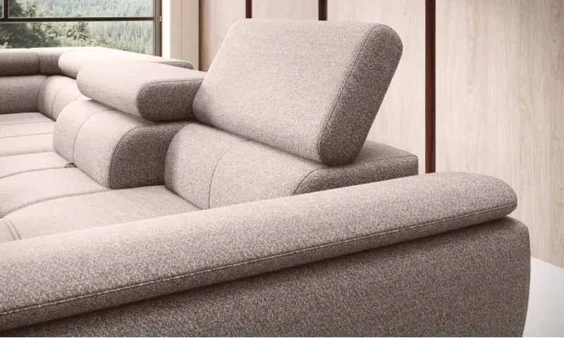 Narożnik DENVER L Lewostronny z funkcją spania Lewostronny w ktaninie SERENO 682 WERSAL