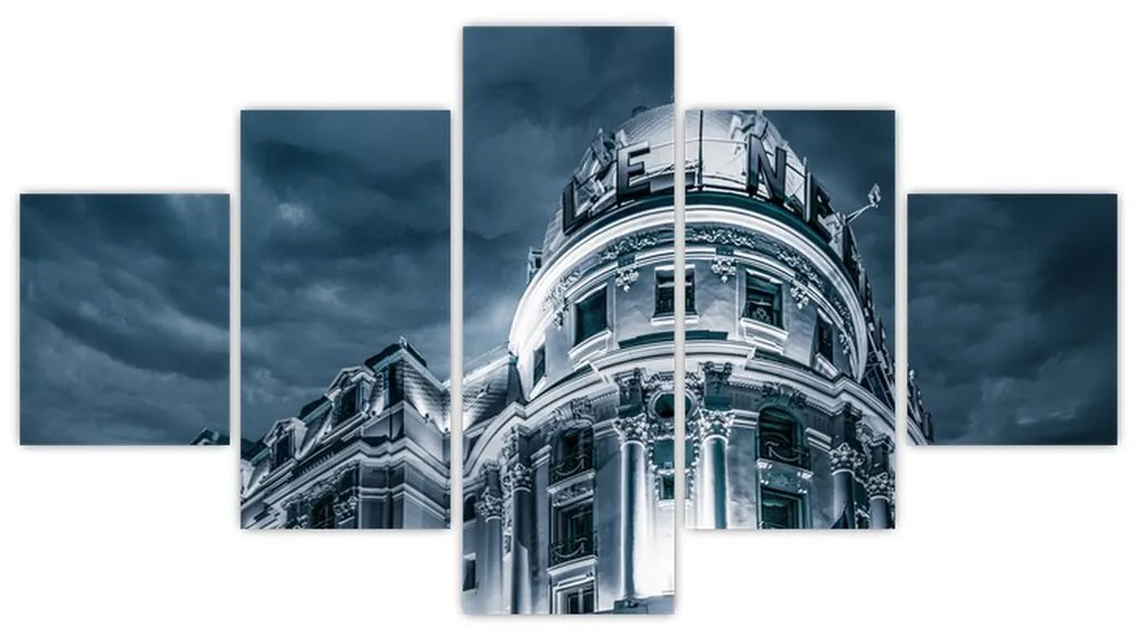 Obraz architektury w ciemności (125x70 cm)