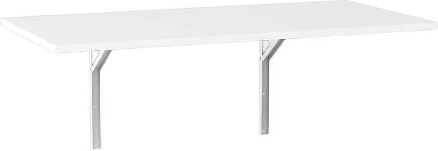 Stół rozkładany ścienny FLAP 138x68 cm Biały - blat do kuchni i małych pomieszczeń
