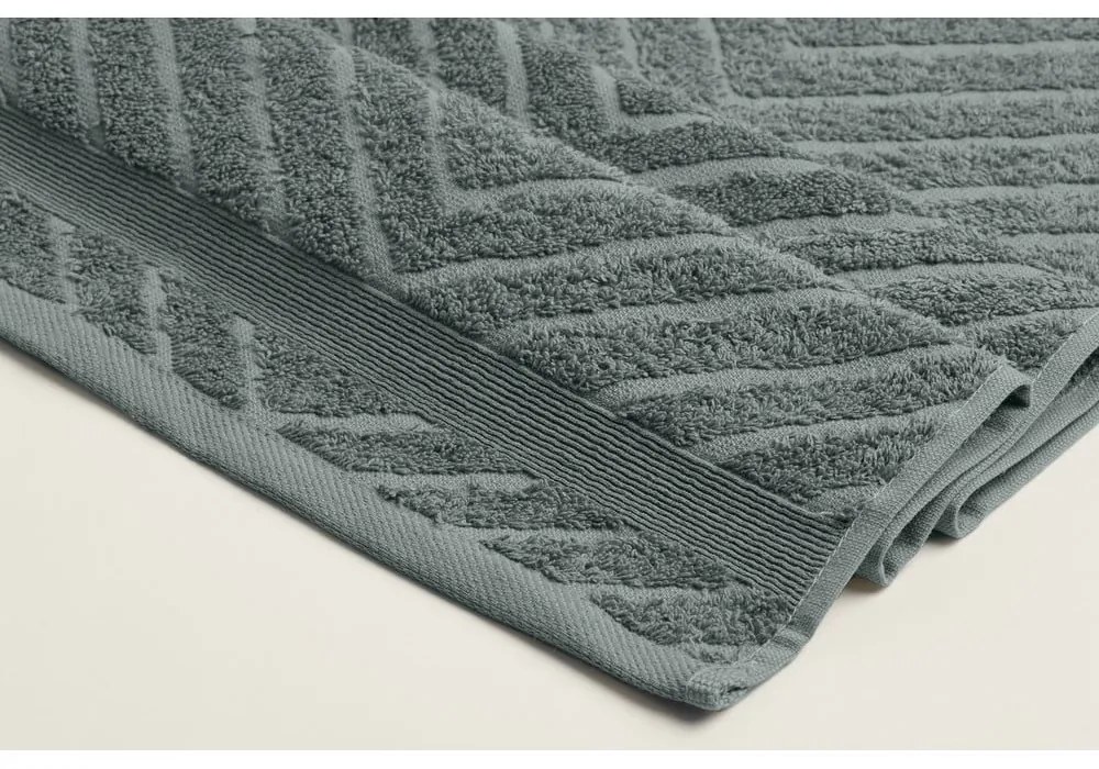 Żółto-szare bawełniane ręczniki frotte zestaw 4 szt. 50x90 cm – Foutastic