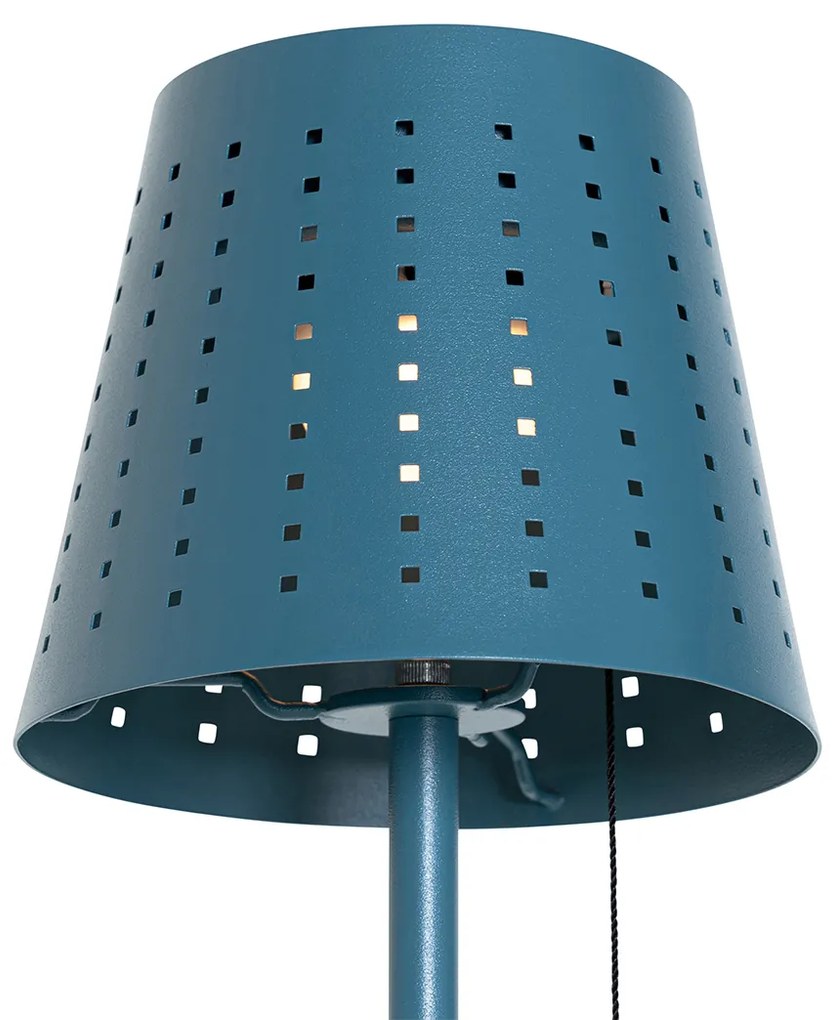 Zewnetrzna Lampa stojąca zewnętrzna niebieska z LED 3-stopniowy ściemniacz na solar - FerreDesignerski Oswietlenie zewnetrzne