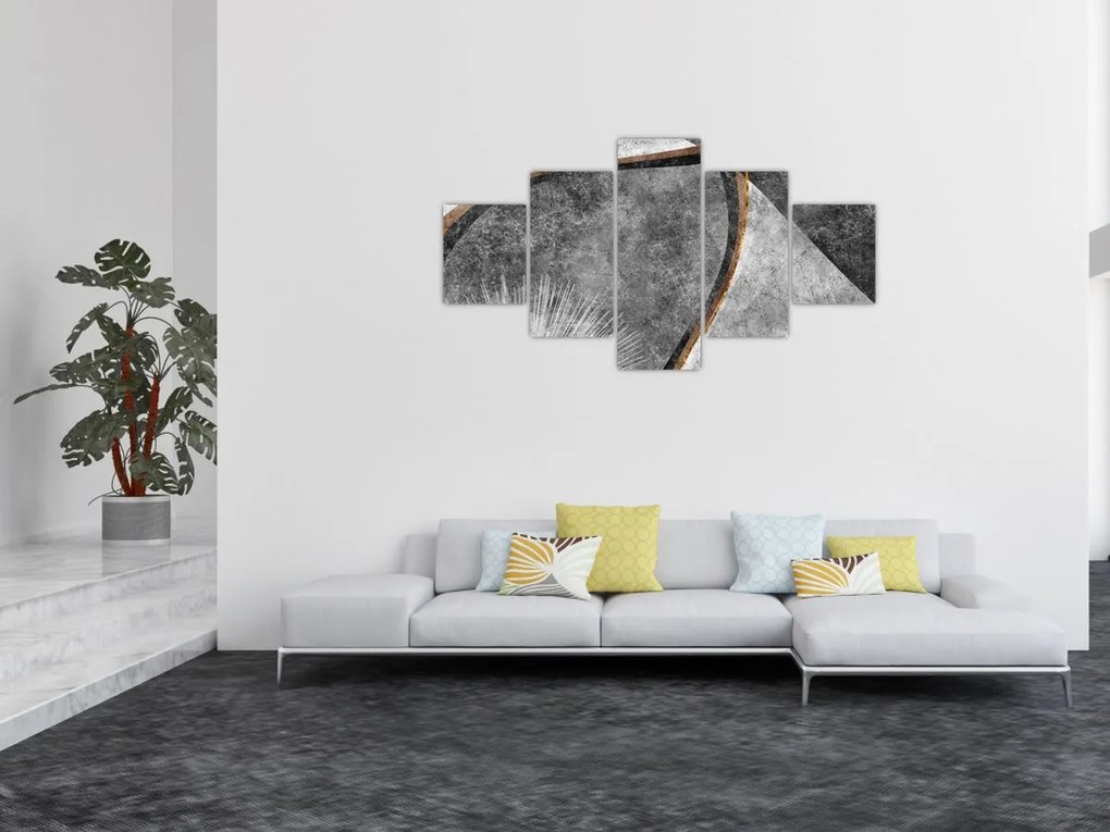 Obraz - Abstrakcja w betonie (125x70 cm)