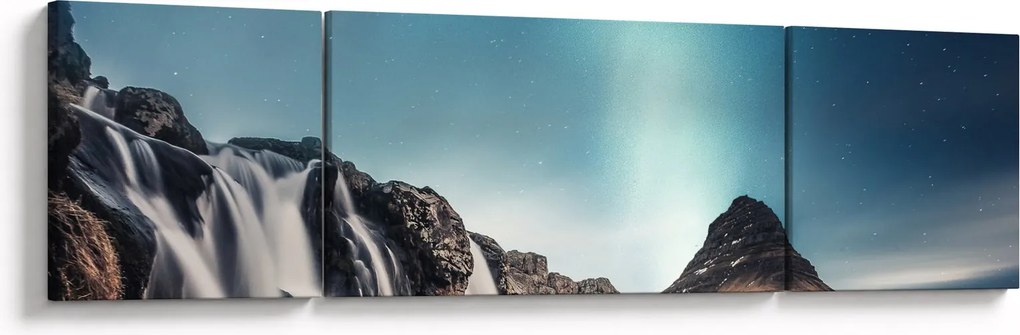 Obraz wodospadów (170x50 cm)