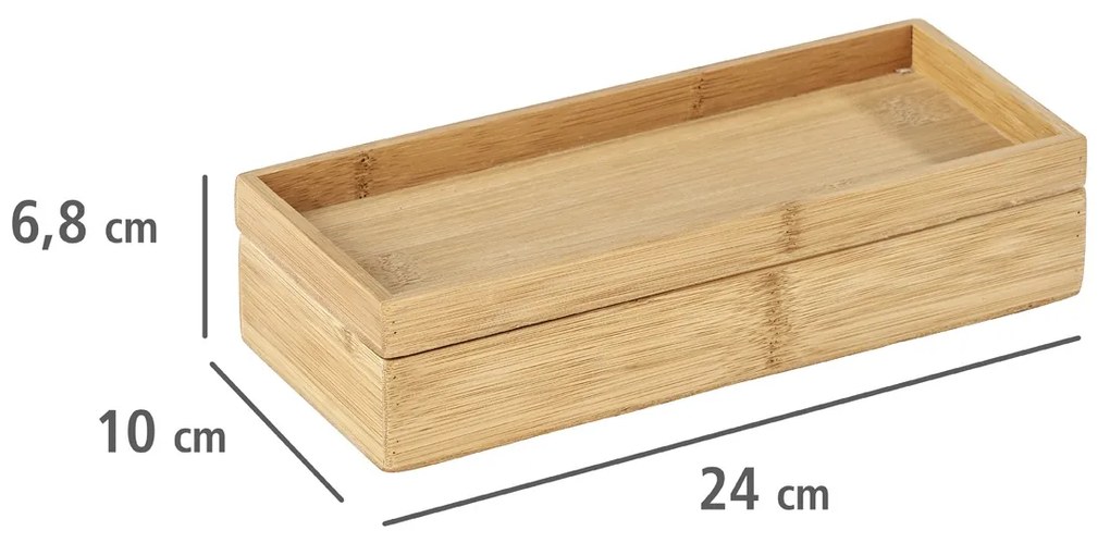 Komplet tac łazienkowych TERRA, bambus, 2 sztuki, WENKO