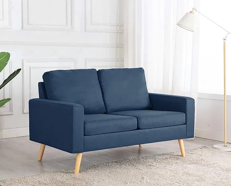 2-osobowa niebieska sofa D6-H29