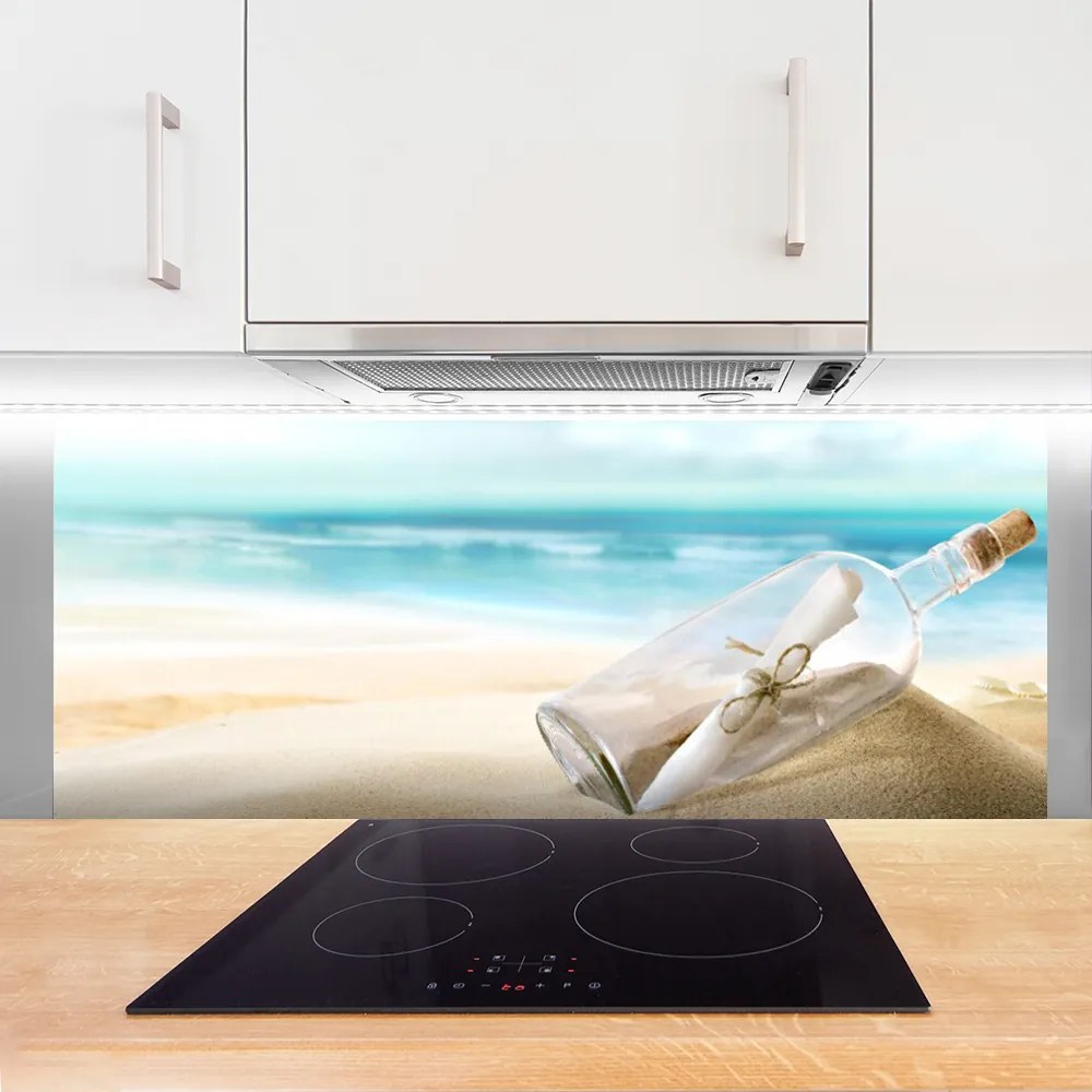 Panel Kuchenny List w Butelce na Piasku