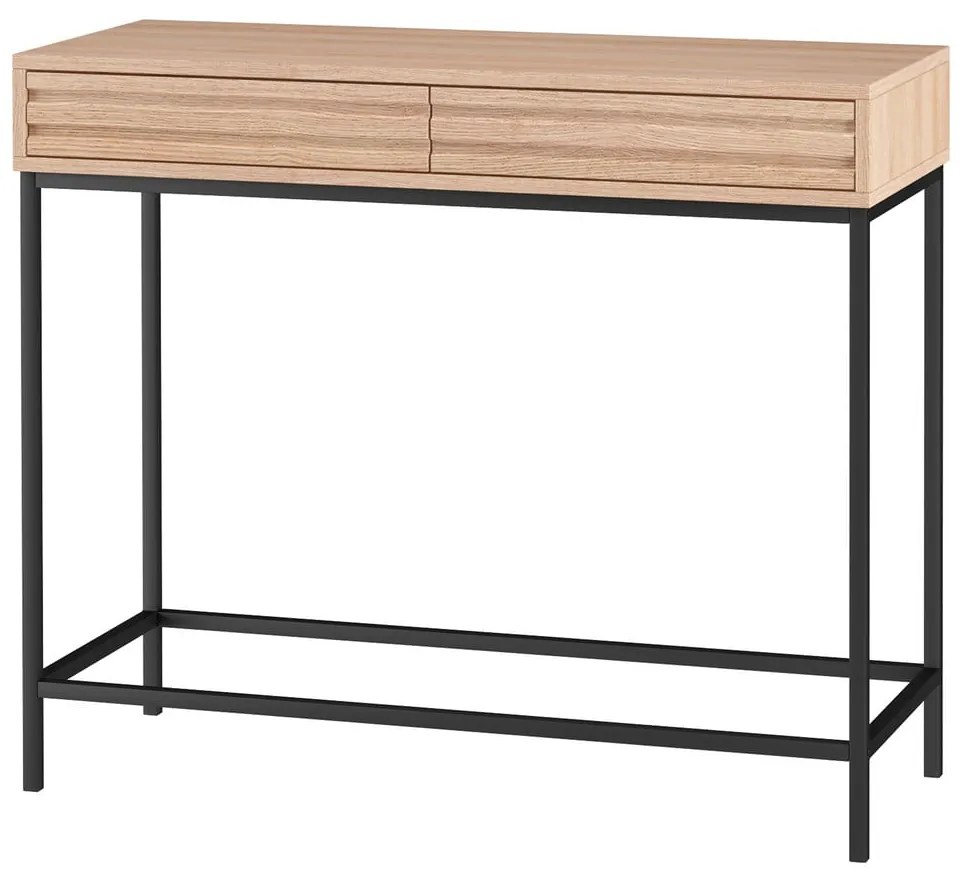Konsola z blatem w dekorze dębu w naturalnym kolorze 35x90 cm Celine – Støraa