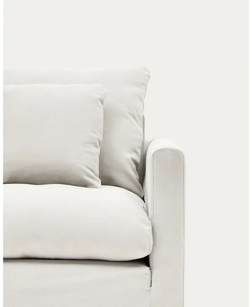 Biały pokrowiec na fotel 92 cm Nora – Kave Home