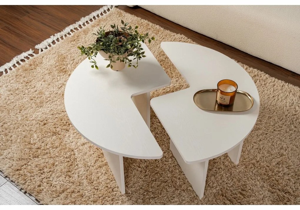 Stolik konferencyjny Moira Wood White