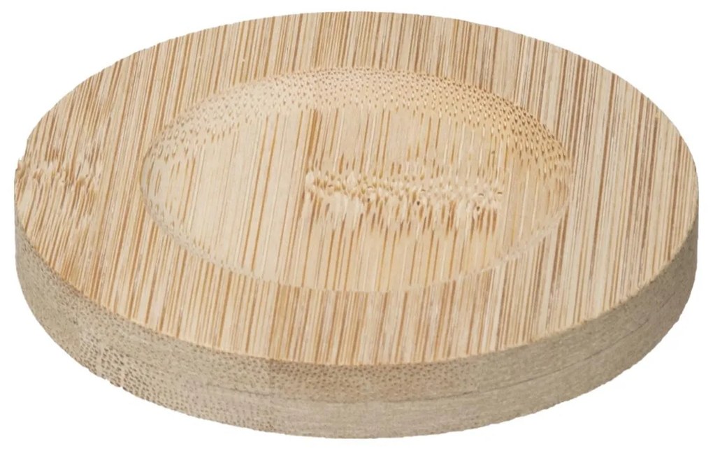 Ceramiczne kubki z bambusowymi podkładkami, 4 szt., 130 ml