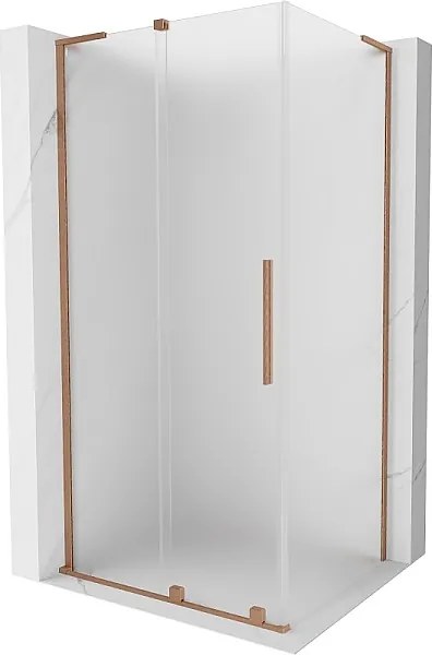 Mexen Velar L kabina prysznicowa rozsuwana 110 x 70 cm, szron, miedź szczotkowana - 871-110-070-33-65