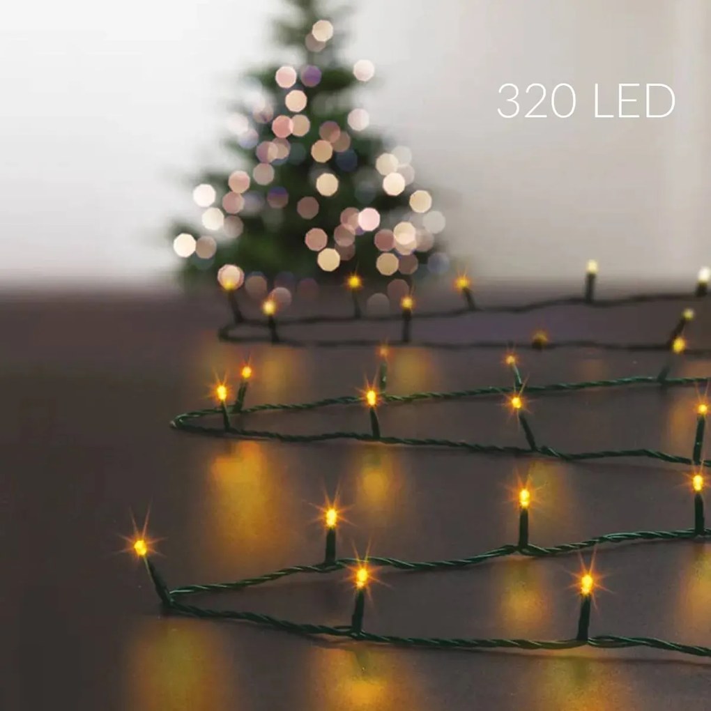 Łańcuch świetlny zewnętrzny, 320 LED