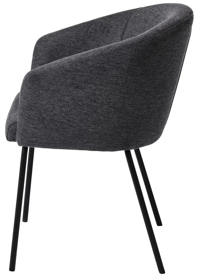 Ciemnoszare krzesło Easton – Unique Furniture