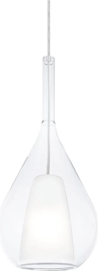 Ideal Lux - Lampa wisząca na lince KALIQUE 1xE27/42W/230V, śr. 18 cm, przezroczysta