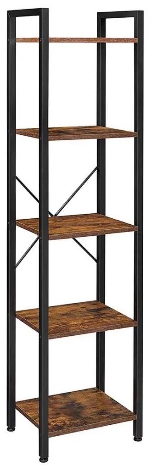 Regał NAVARO brązowy/czarny