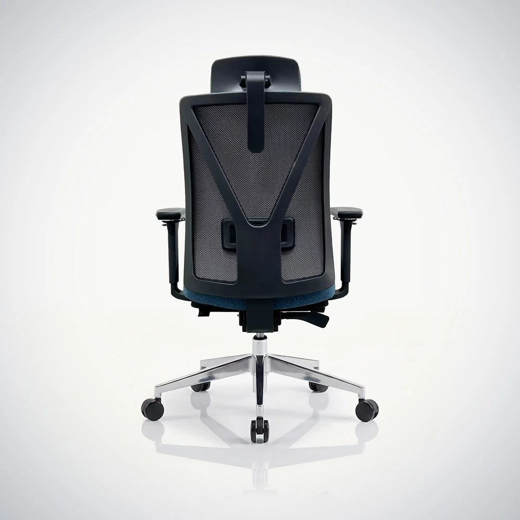 Fotel biurowy ergonomiczny ciemnoniebieski VECTOR