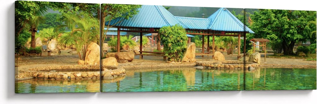 Obraz - Shanghai hotel park (170x50 cm)