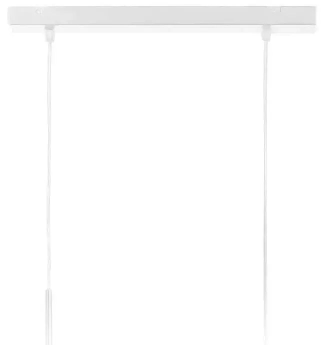 Lampa wisząca dwie tuby na białym stelażu - P5-E81