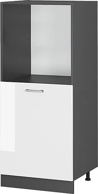 Szafka kuchenna biały wysoki połysk 60x57x143 r-line