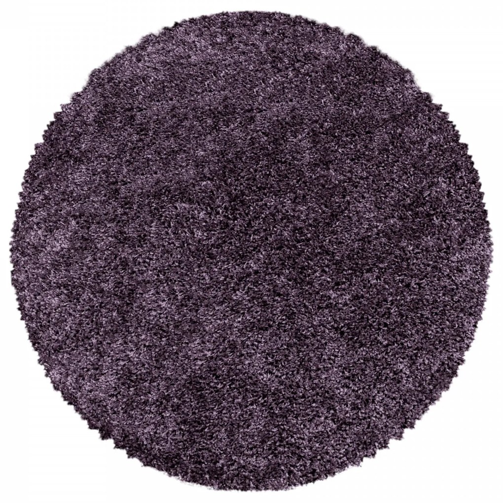 Dywan shaggy Sydney fioletowy 200 cm x 200 cm  koło