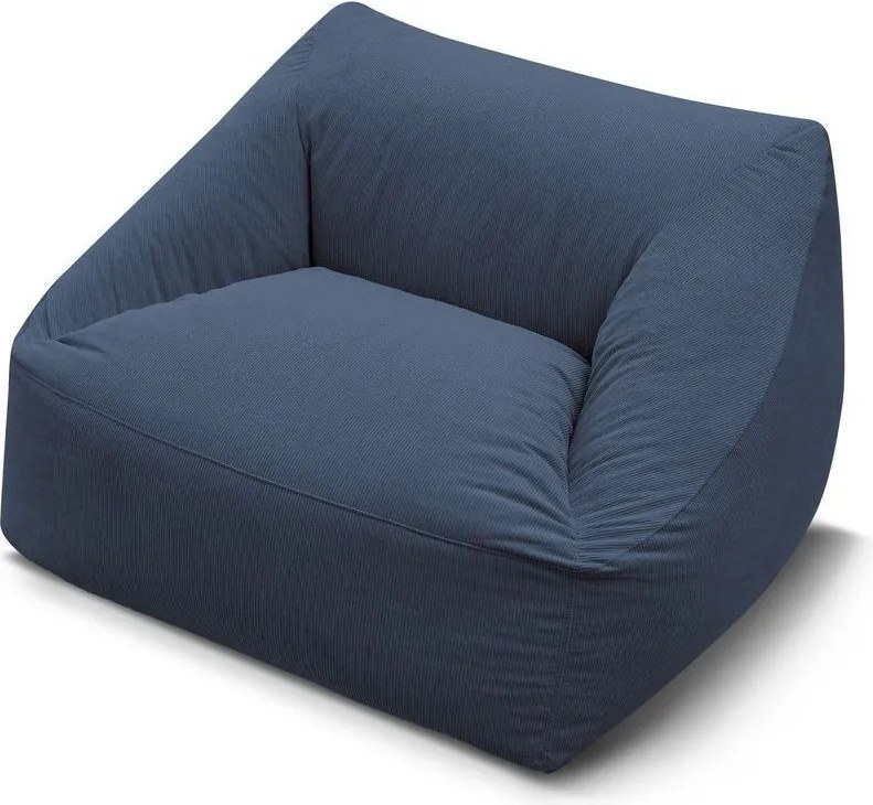 Ciemnoniebieski sztruksowy worek do siedzenia Lilibet – Bobochic Paris