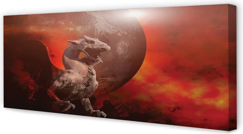 Fotoobraz na płótnie Ognisty Smok