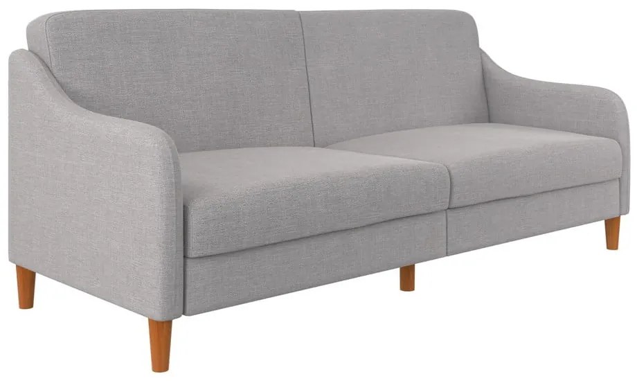 Jasnoszara sofa rozkładana 196 cm Jasper – Støraa