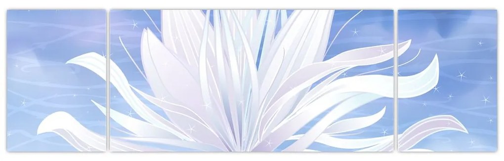 Obraz - Kwiat lotosu (170x50 cm)