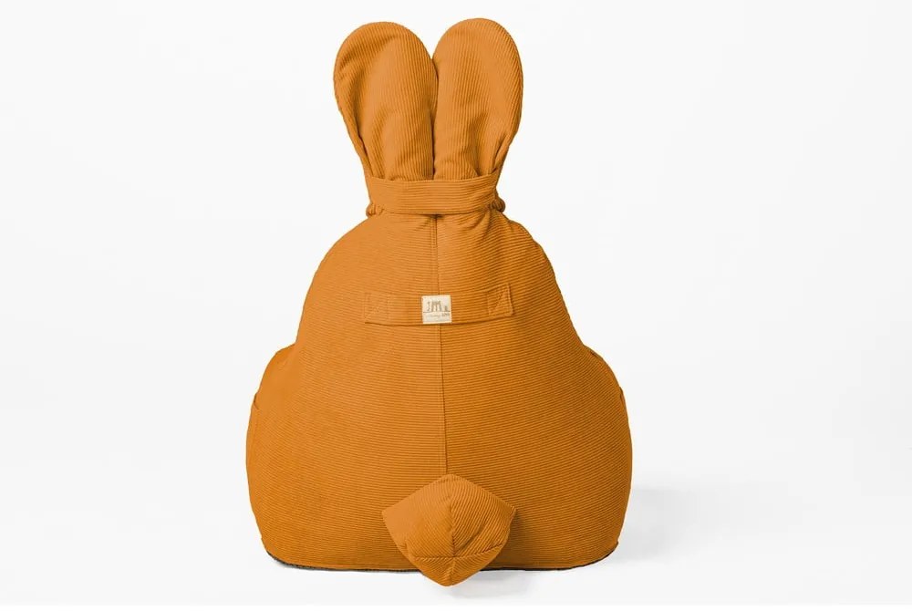 Dziecięcy worek do siedzenia w kolorze ochry Funny Bunny – The Brooklyn Kids