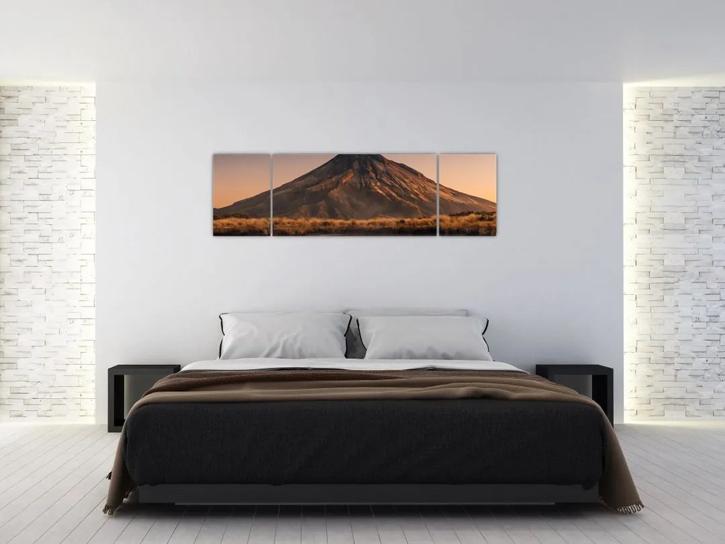 Obraz odbicia góry Taranaki, Nowa Zelandia (170x50 cm)