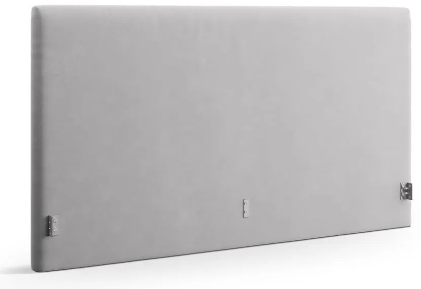 Jasnoszary tapicerowany zagłówek 210,5x100 cm Remo – Micadoni