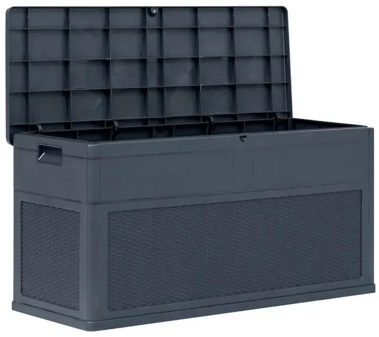 Antracytowa skrzynia ogrodowa 320L F0-C11