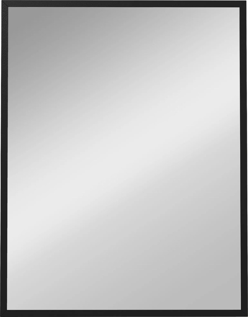 HOMCOM Lustro ścienne, 70 x 90 cm, dekoracyjne lustro wiszące, łatwy montaż, w zestawie śruby | Aosom PL